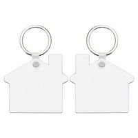 Dwustronny brelok z MDF-u do sublimacji - domek