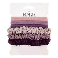 zestaw frotek gumek 6w1 na plakietce, odcienie fioletu gum153fio