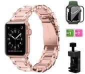 BRANSOLETKA PASEK DO APPLE WATCH 42/44/45/SE SZKŁO