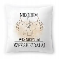 Poduszka Dla Nikodema Na Urodziny Ze Zdjęciem Na Prezent Biała 40X40 Cm