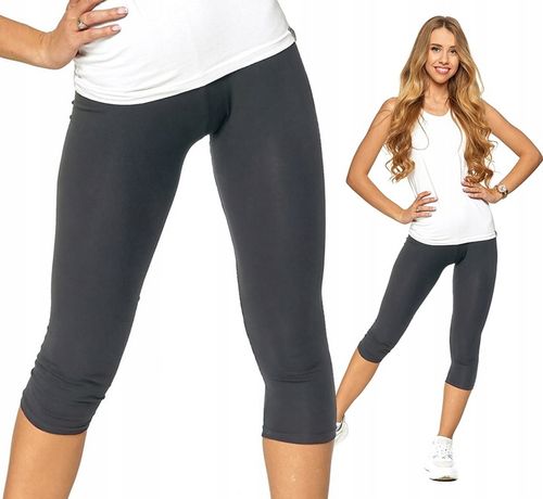 Legginsy getry KRYJĄCE 3/4 z wysokim stanem MORAJ - L/XL na Arena.pl