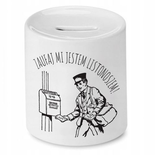 Skarbonka Dla Listonosza Zaufaj Mi! Prezent Z Nadrukiem Ze Zdjęciem na Arena.pl