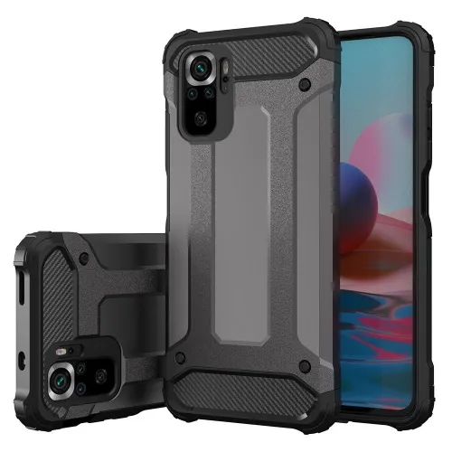 Hybrid Armor pancerne hybrydowe etui pokrowiec Xiaomi Poco M4 Pro 5G czarny na Arena.pl