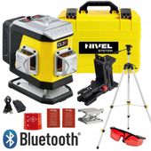 Laser krzyżowy czerwony 3x360° Nivel System CL3R + statyw SJJ-M1 EX