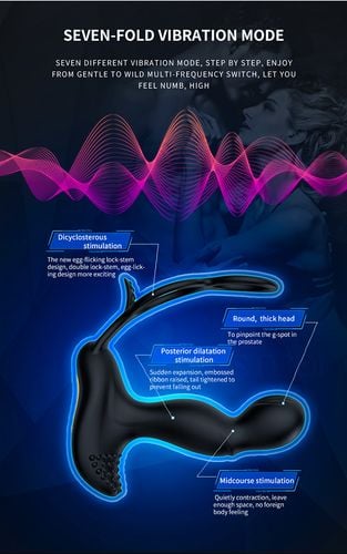 wibrator silicone massager 7 function and heating function, black na Arena.pl