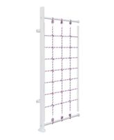 Słupek przyścienny drewniany z siatką biały Karussell