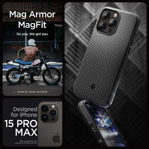 SPIGEN MAG ARMOR MAGSAFE IPHONE 15 PRO MAX MATTE BLACK na Arena.pl