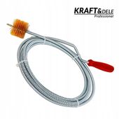 Spirala kanalizacyjna do rur ze szczotką 6mm x 3m kraft&dele KD11768