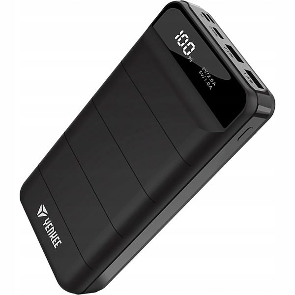 Powerbank Yenkee YPB 3010 2xUSB LCD Micro USB USB-C Lighting 30 000 mAh zdjęcie 2
