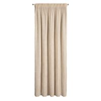 Zasłona Reina 135X270 cm beżowa moherowa nić taśma połysk