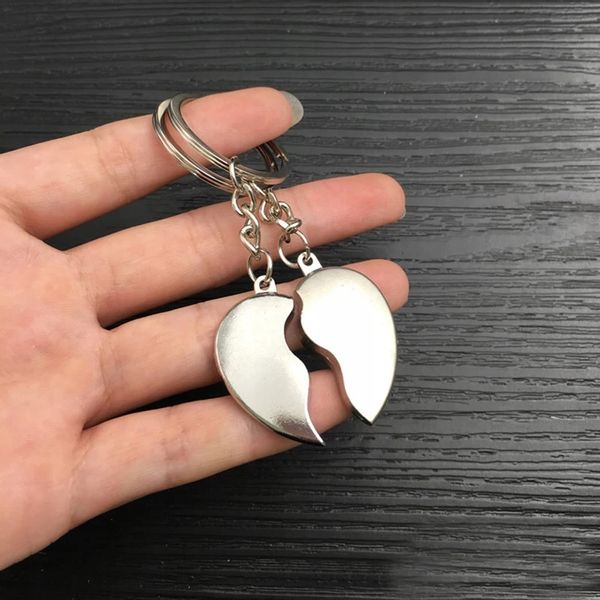 1 2090 Brelok Miłości dla Par dwie połówki serca łamane zdjęcie 10