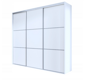 Wysoka Biała Szafa Przesuwna 275cm Maxi h-245 cm