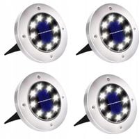 LAMPA SOLARNA WBIJANA OGRODOWA NAJAZDOWA 16 LED GRUNTOWA ZESTAW 8 SZT