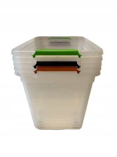 POJEMNIK PLASTIKOWY PUDEŁKO PUDŁO ORGANIZER PRZEZROCZYSTY Z POKRYWĄ 60L na Arena.pl