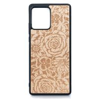 drewniane etui bewood motorola edge 30 fusion róże aniegre