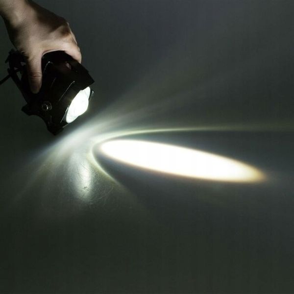 2 X Halogen Motocyklowy Led Cree U5 +Włącznik 3000Lm Czarny zdjęcie 4