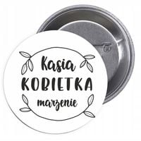 Przypinki buttony DZIEŃ KOBIET WŁASNY NAPIS TANIO