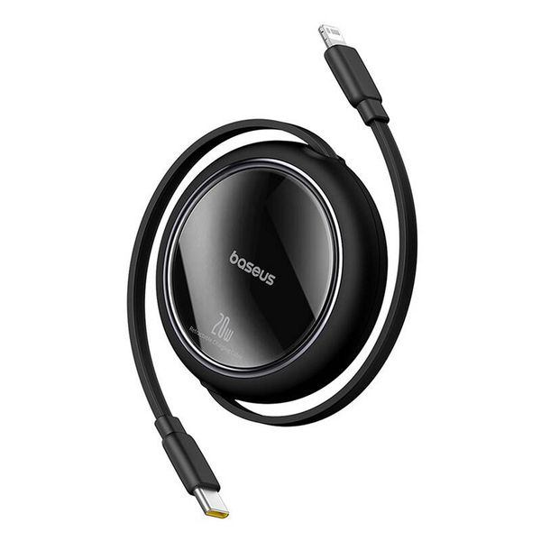 Kabel USB Baseus Free2Pull USB-C do iP 20W 1m (czarny) zdjęcie 1