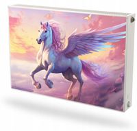 Mata magnetyczna magnes na grzejnik kaloryfer na wymiar PEGAZ W CHMURACH