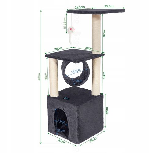 Drapak dla kota słupek 91cm drzewko 5 poziomów budka walec platforma na Arena.pl