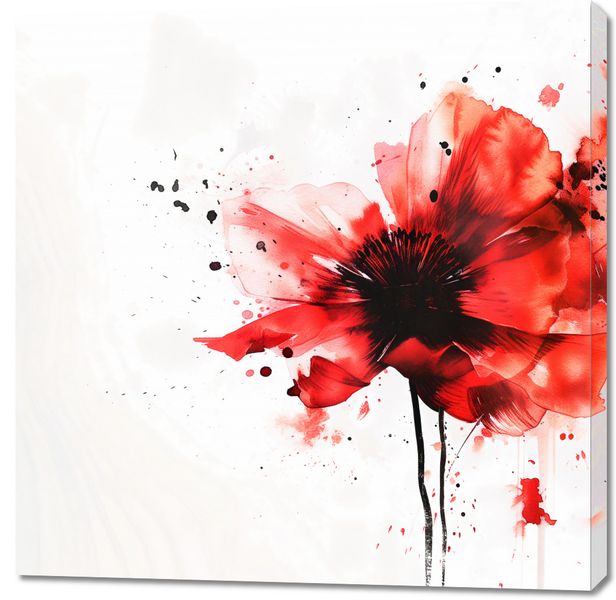 Obraz 100x100cm Płynna Akwarela zdjęcie 1