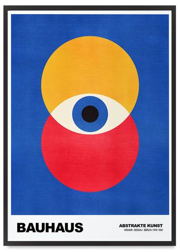 Plakat plakaty w ramce bauhaus oko 61x91 cm w czarnej ramie na Arena.pl