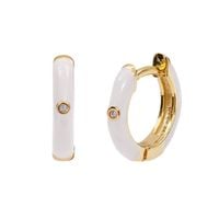 Kolczyki ze stali szlachetnej pozłacanej angielskie zapięcie KST2987