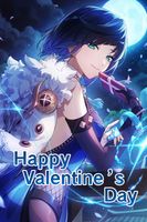 Pocztówka walentynkowa Genshin Impact