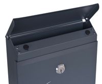 SKRZYNKA NA LISTY GAZETY POCZTĘ POCZTOWA ANTRACYT ZE STALI GALWANIZOWANEJ