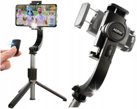 Kij SELFIE GIMBAL 1 osiowy STATYW TRÓJNÓG DO TELEFONU ZDJĘĆ BLUETOOTH+PILOT