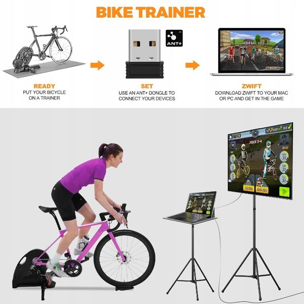 CooSpo Adapter ANT+ USB do transmisji danych z roweru stacjonarnego zdjęcie 4