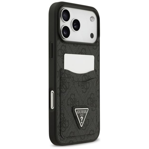 Etui Guess 4G Double Card Triangle do iPhone 17 Pro Max czarny zdjęcie 4
