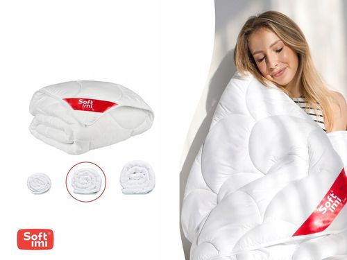 KOŁDRA CAŁOROCZNA ANTYALERGICZNA 200X220 Z POLSKI CIEPŁA LEKKA 4 PORY na Arena.pl