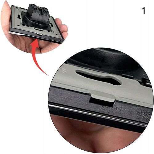 Włącznik Wyłącznik Światła Szklany Elektryczny Szkło Pojedynczy MIUUN na Arena.pl