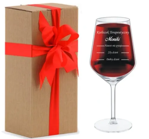 MEGA Kieliszek do wina XXL 530ml Grawer na PREZENT na Ślub Rocznię Urodziny na Arena.pl
