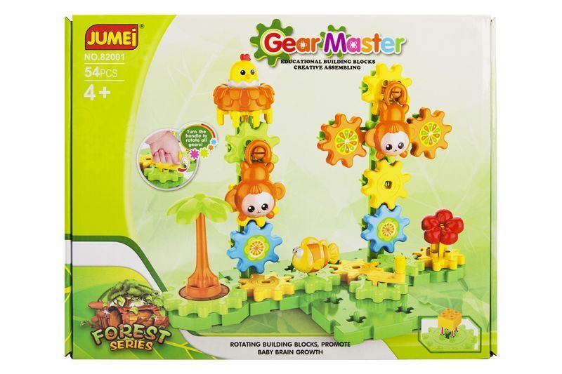 Ruchome klocki Jumei 4+ EGZOTYCZNY LAS 54 elementy zdjęcie 1