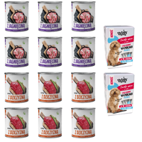 MOKRA KARMA DLA PSA TUF TUF MIX 12x800G, BOX 4x500G JAGNIĘCINA+DZICZYZNA