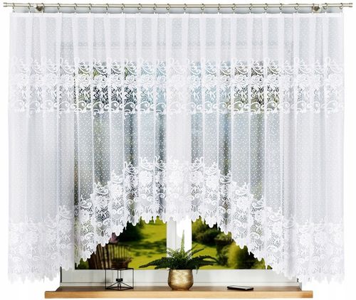 Firana żakardowa DEMETRIA 400x160cm (gotowa) z łukiem na Arena.pl