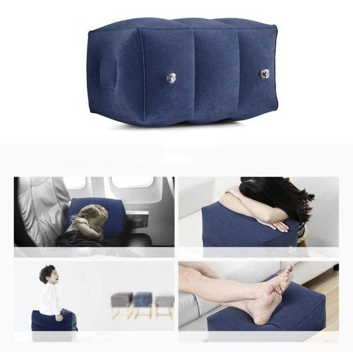 Duży dmuchany podnóżek podróżny pod nogi trójwarstwowy do samolotu auta na Arena.pl