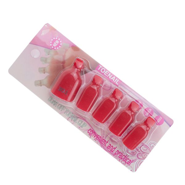 KLIPSY DO USUWANIA HYBRYD AKRYLU ŻELU DO STÓP 5SZT zdjęcie 2