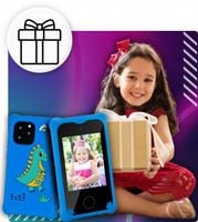 TELEFON DLA dzieci ZABAWOWY SMARTFON Z APARATEM KAMERĄ I GRAMI MENU PL