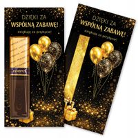 Podziękowania dla gości MERCI na chrzest ślub wesele urodziny - 4 sztuki