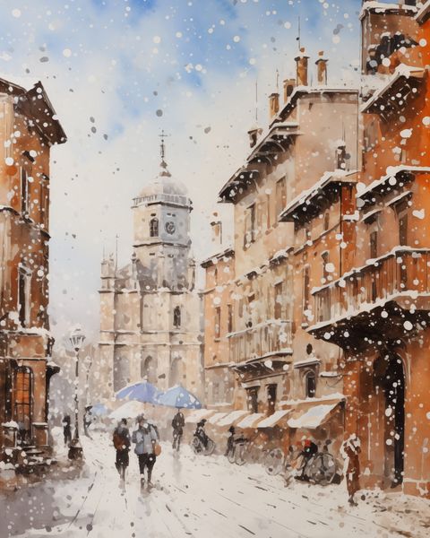 Plakat 40x50cm Urok Starych Miast zdjęcie 1