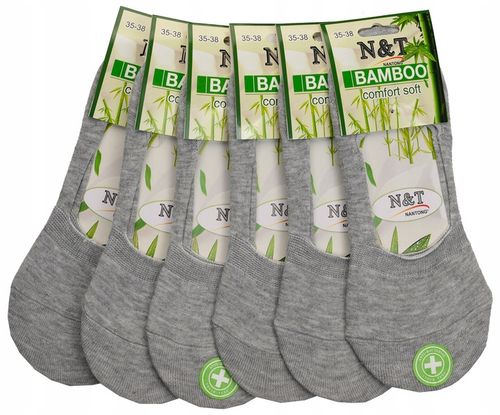 6 Par Stopki Damskie Skarpety Bambusowe Krótkie Skarpetki Antybakteryjne na Arena.pl