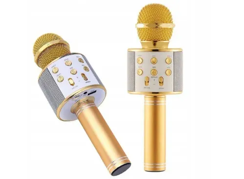 Mikrofon Bezprzewodowy Karaoke Ws-858 Różowy na Arena.pl