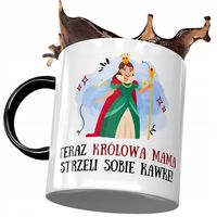 Kubek Czarny Dla Mamy Matki Na Dzień Mamy Z Nadrukiem Ze Zdjęciem