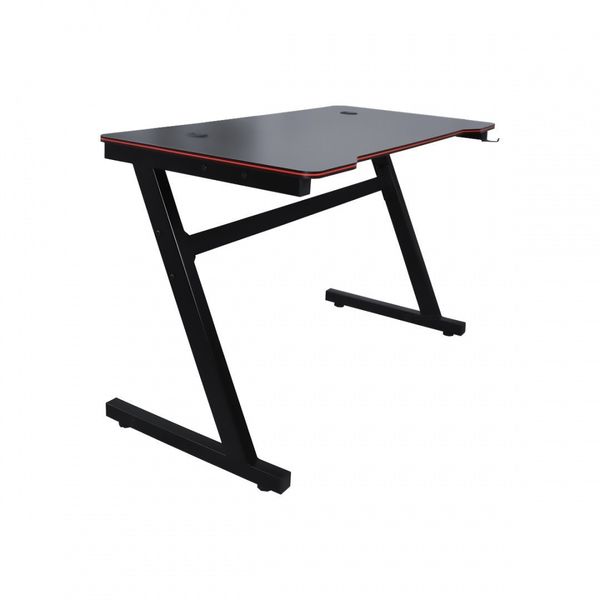 Emaga Biurko do komputera dla gracza BITUXX czarne komputerowe MDF solidne zdjęcie 2