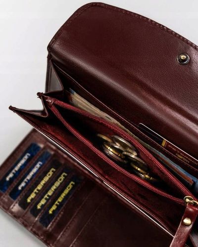 elegancki, duży portfel damski ze skóry naturalnej - peterson na Arena.pl