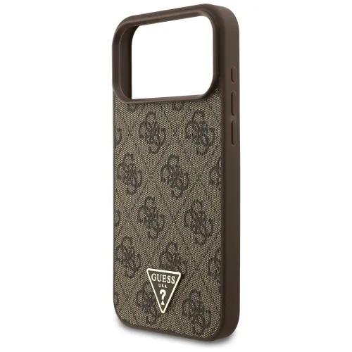etui guess 4g strap triangle logo magsafe na iphone 17 pro max - brązowe na Arena.pl