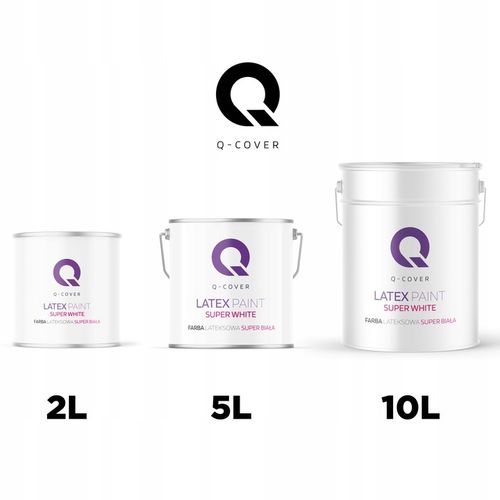Biała Farba Do Ścian Lateksowa Super Biała 10L Głęboki Mat Czysta Biel na Arena.pl